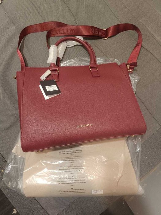 Torba na laptopa 17" WITTCHEN 100-4y-919-3 z ekoskóry bordowa