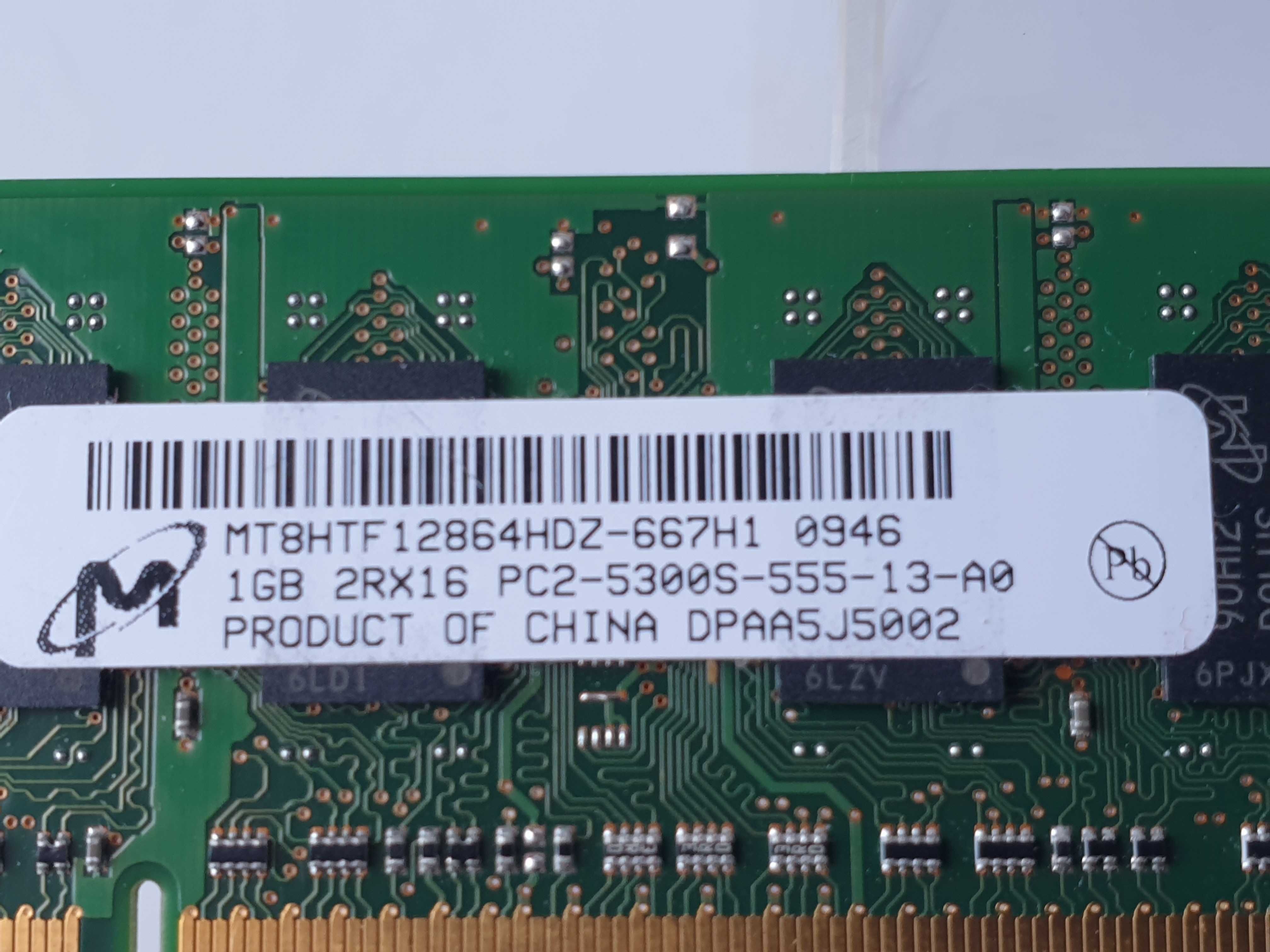 1gb 2rx16 pc2-5300s-555 667H