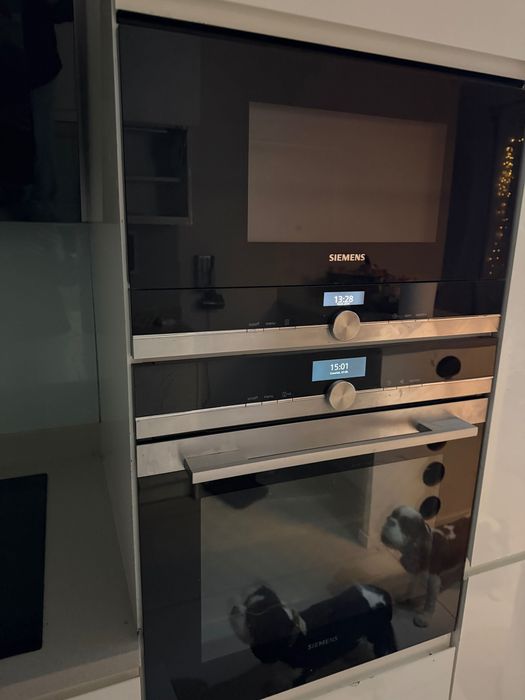 Siemens piekarnik z funkcją pary plus mikrofalówka