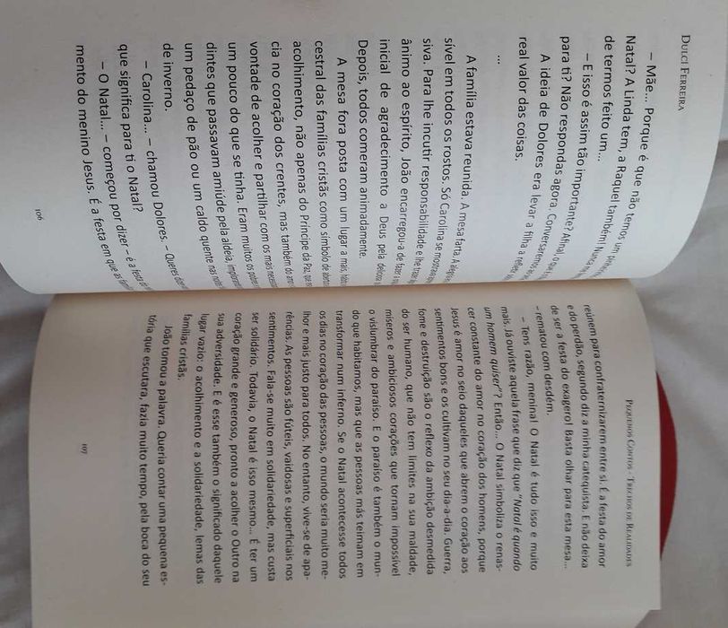 Livro "Rosas Brancas" e "Pequenos Contos/Trechos de realidade"