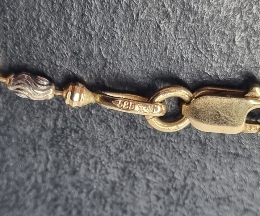 Złota bransoletka serduszka złoto 585