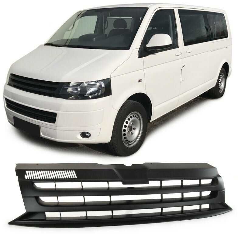 Grelha para Volkswagen Autocarro T5 de 2009 a 2015 - Preto Fosco