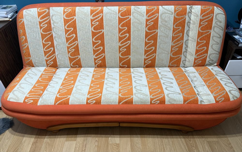 Rozkładana sofa 120x200 z pojemnikiem
