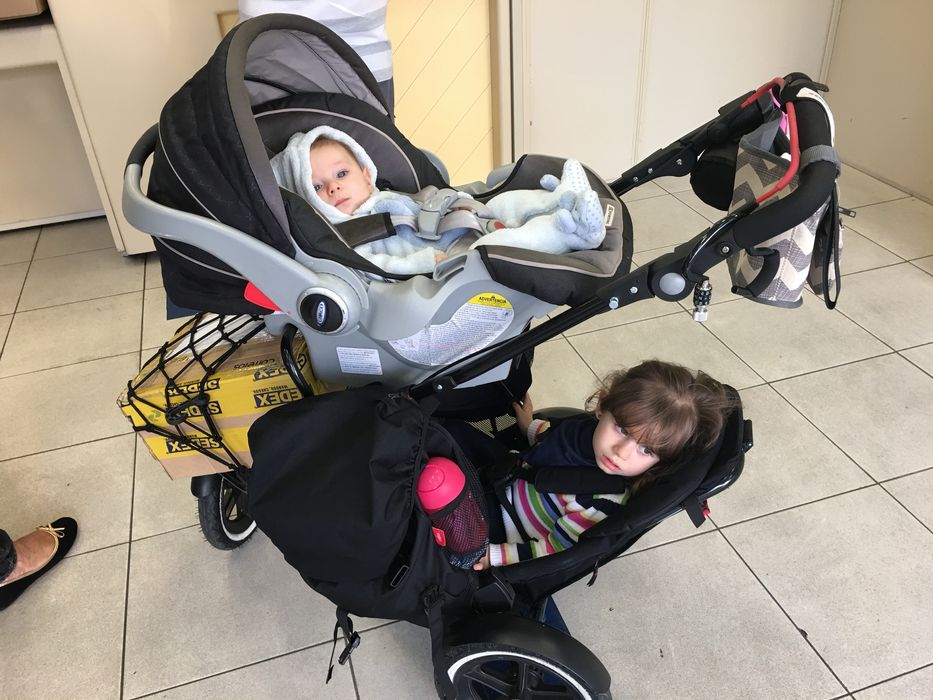 Carrinho de bebé (2 crianças) Phil&Ted + acessorios