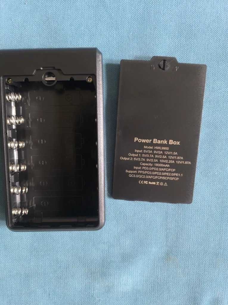НОВИНКА Корпус повербанку 6x18650 QC PD 22.5w швидка зарядка PowerBank