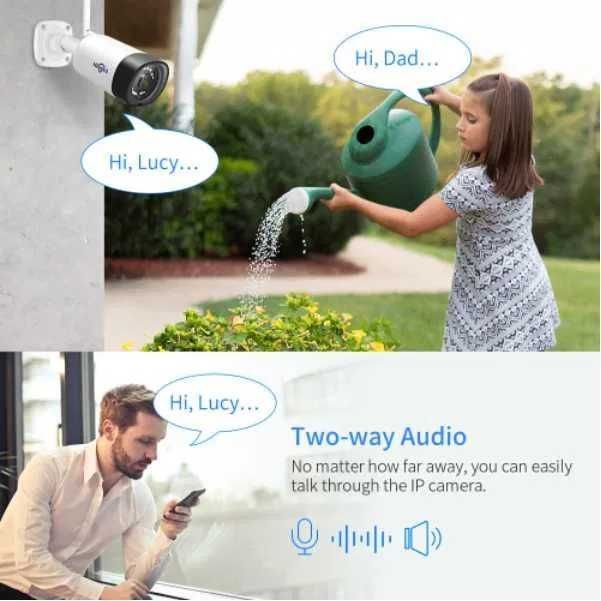 Sistema Vídeo Vigilância WIFI Exterior • 4 Câmaras 3MP • APP • Áudio
