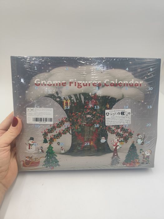Kalendarz adwentowy Gnome Figures – 24 krasnale, świąteczny zestaw