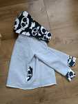 Fajna Bluza komin - kaptur w pandy 128