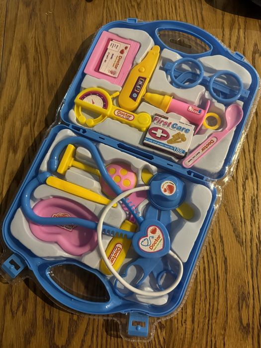Zestaw lekarski dla Dzieci mały lekarz zabawka walizka