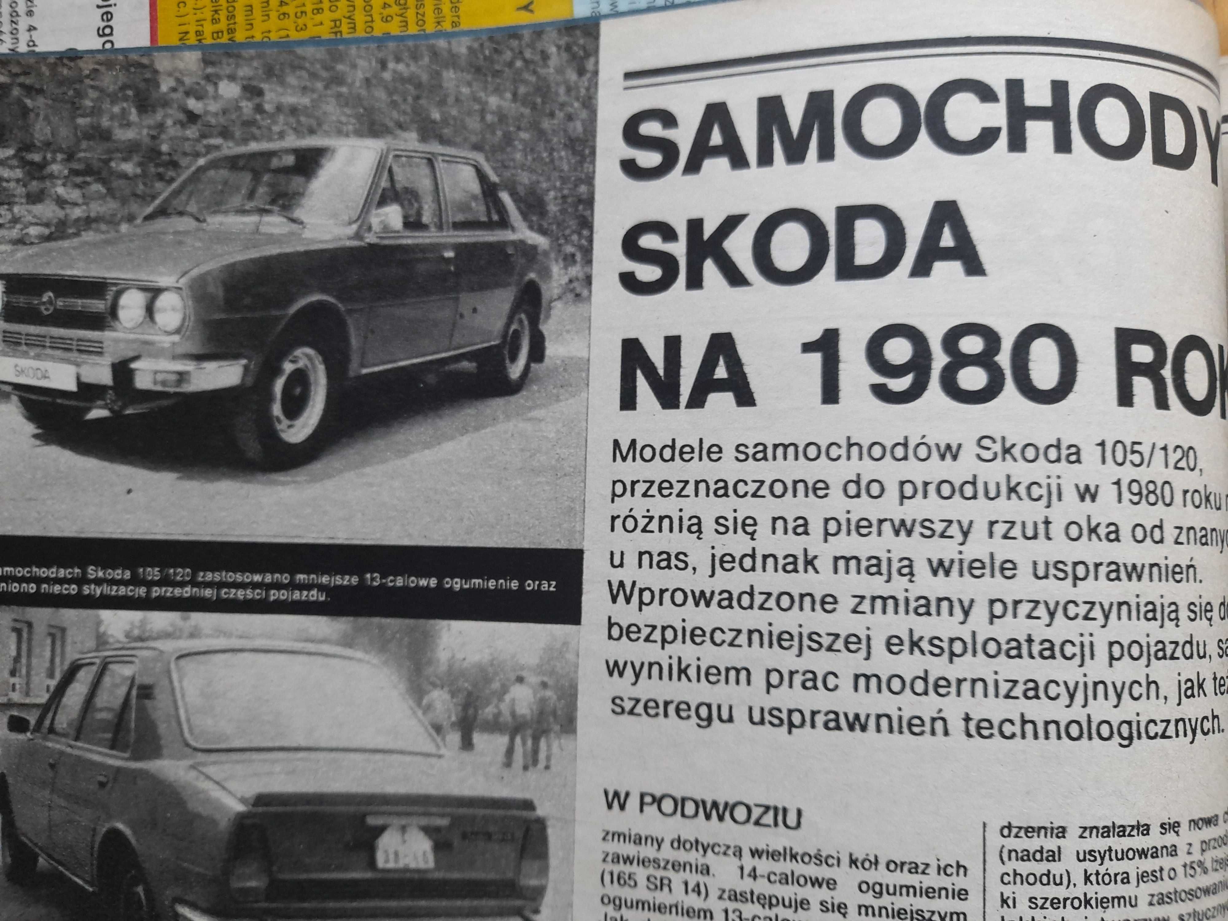 MOTOR nr 47/1979 Skoda 105 i 120, auta z Ukrainy AutoKrAZ, ŁuAZ