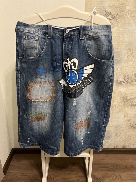 Широкі джинсові шорти y2k archive