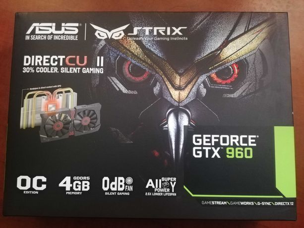 Karta graficzna ASUS GeForce GTX 960 Strix OC 4GB +Pudełko
