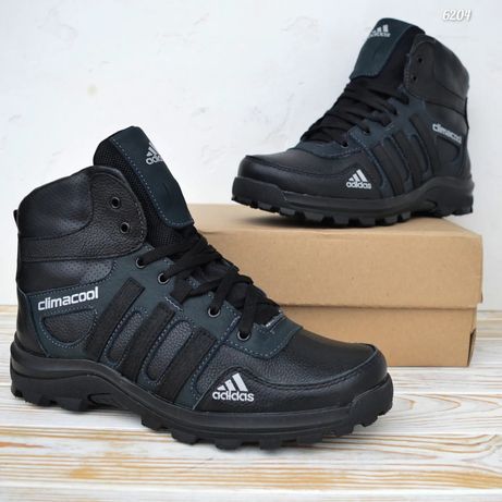 6204 Adidas Climacool черные кроссовки зимние мужские зимові чоловічі