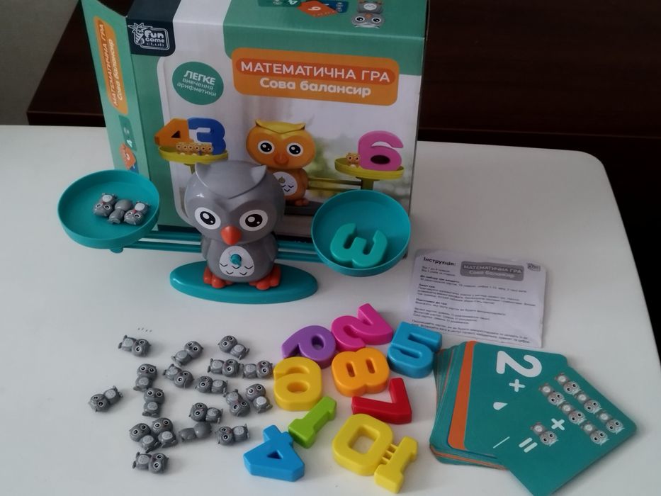 Математична гра балансир Сова
