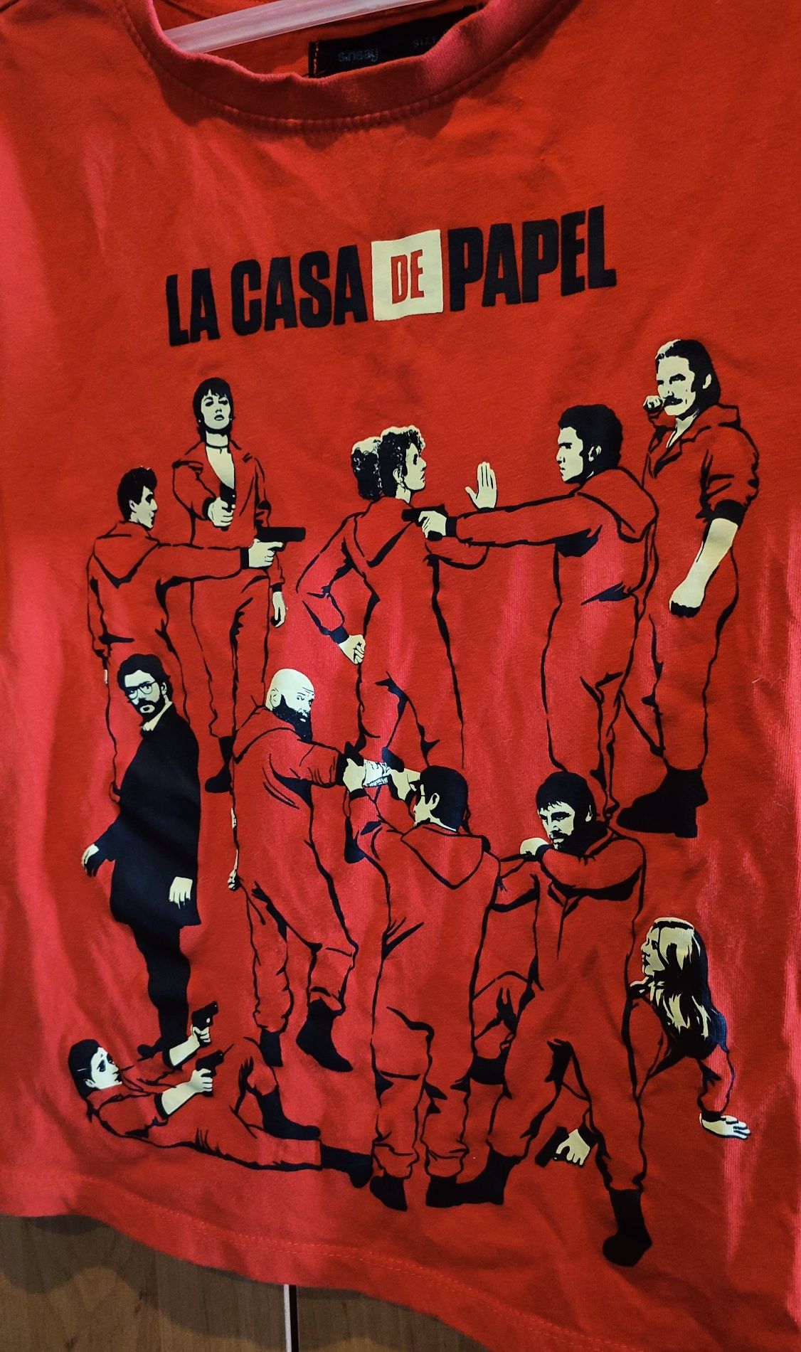 Koszulka "Dom z papieru" Netflix r.S