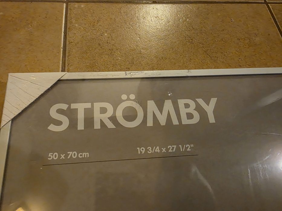 Ramka Strömby IKEA 50 x 70 cm srebrna Nowa