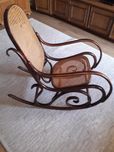 Fotel bujany retro z Radomska
