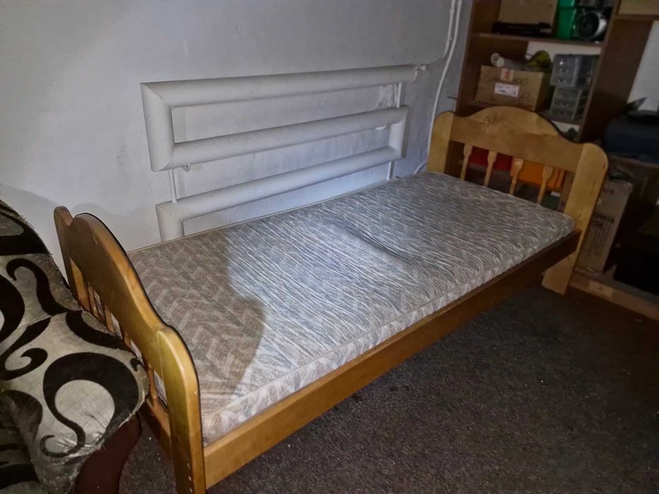Drewniane łózko z materacem 90 cena do końca tygodnia 199zł!!!