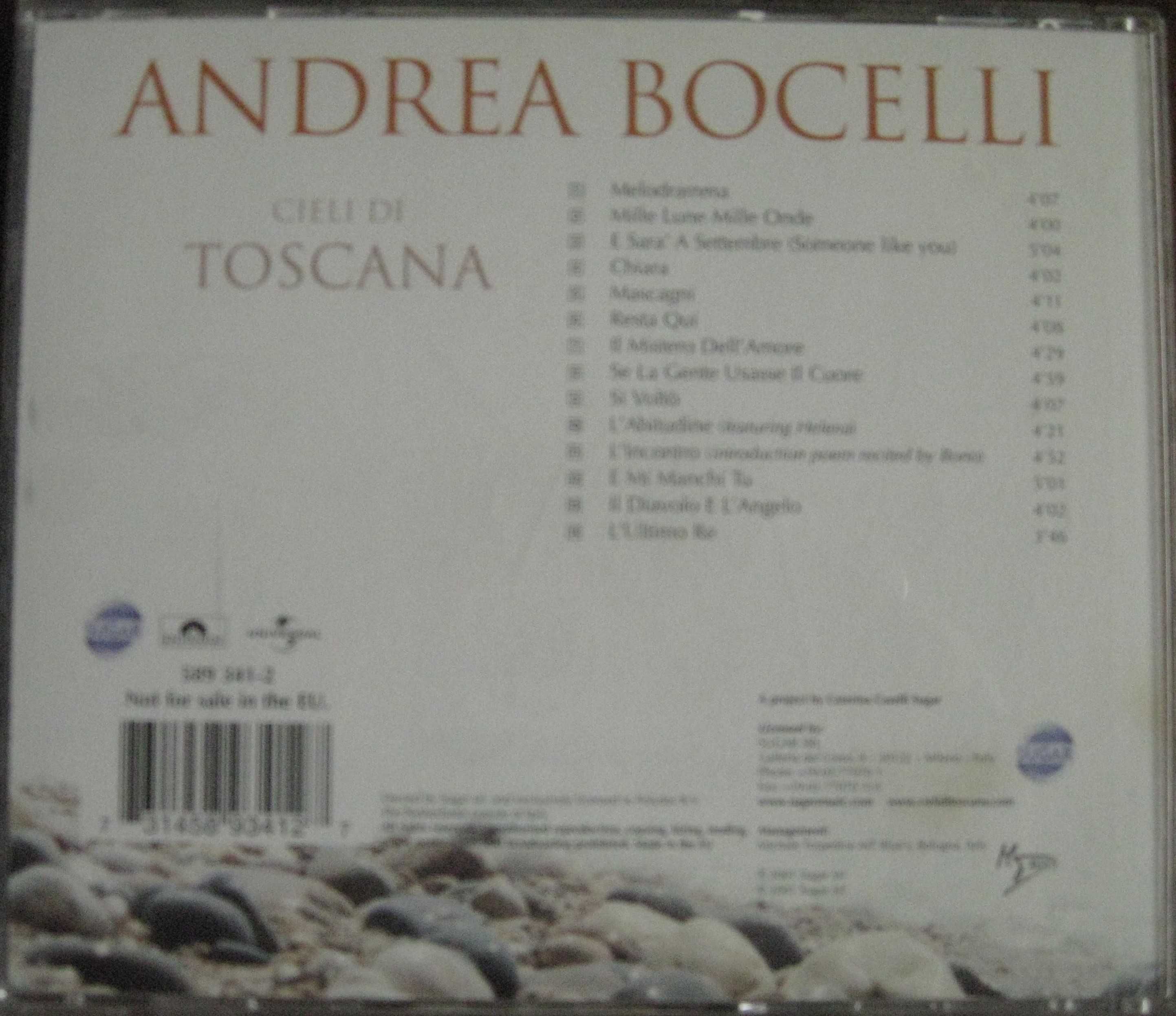 Andrea Bocelli: "Celi di Toscana", "Sogno", "Romanza" - 3 CD za 60 zł