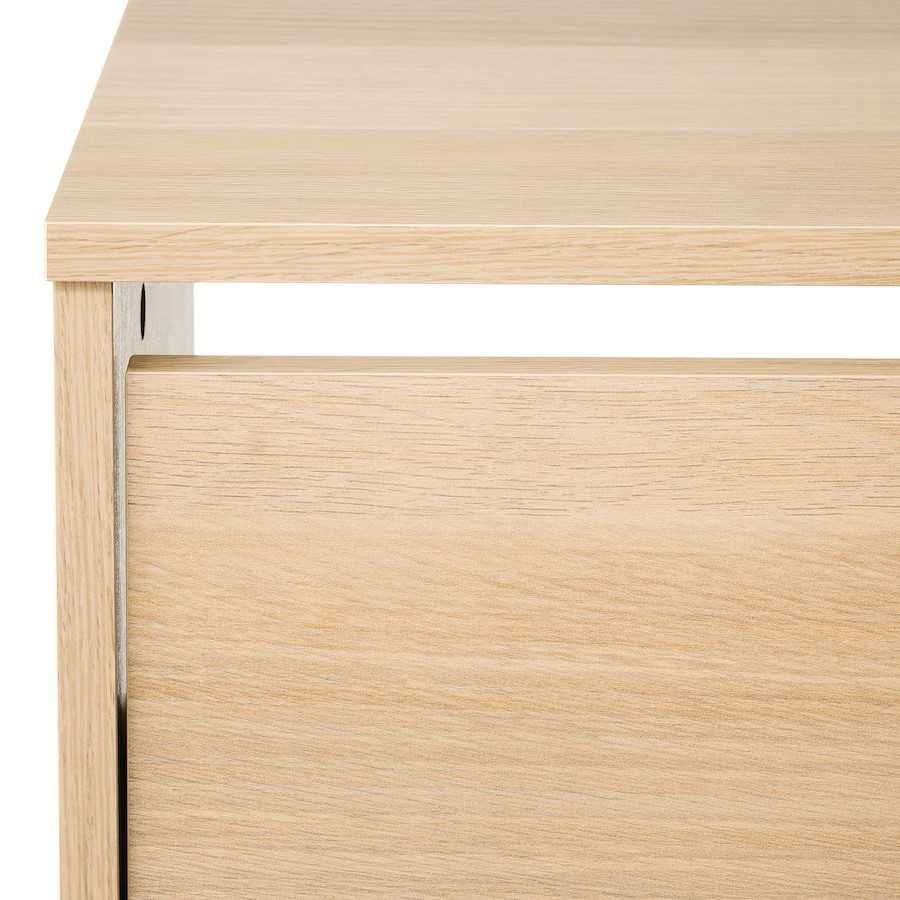 BISSA Szafka na buty, 3 przegrody, imit. dębu, 49x28x135 Ikea Nowa