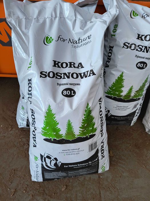 Kora Sosnowa Ogrodowa 80L | SORTOWANA | DOSTAWA | HURT | DETAL | WOREK