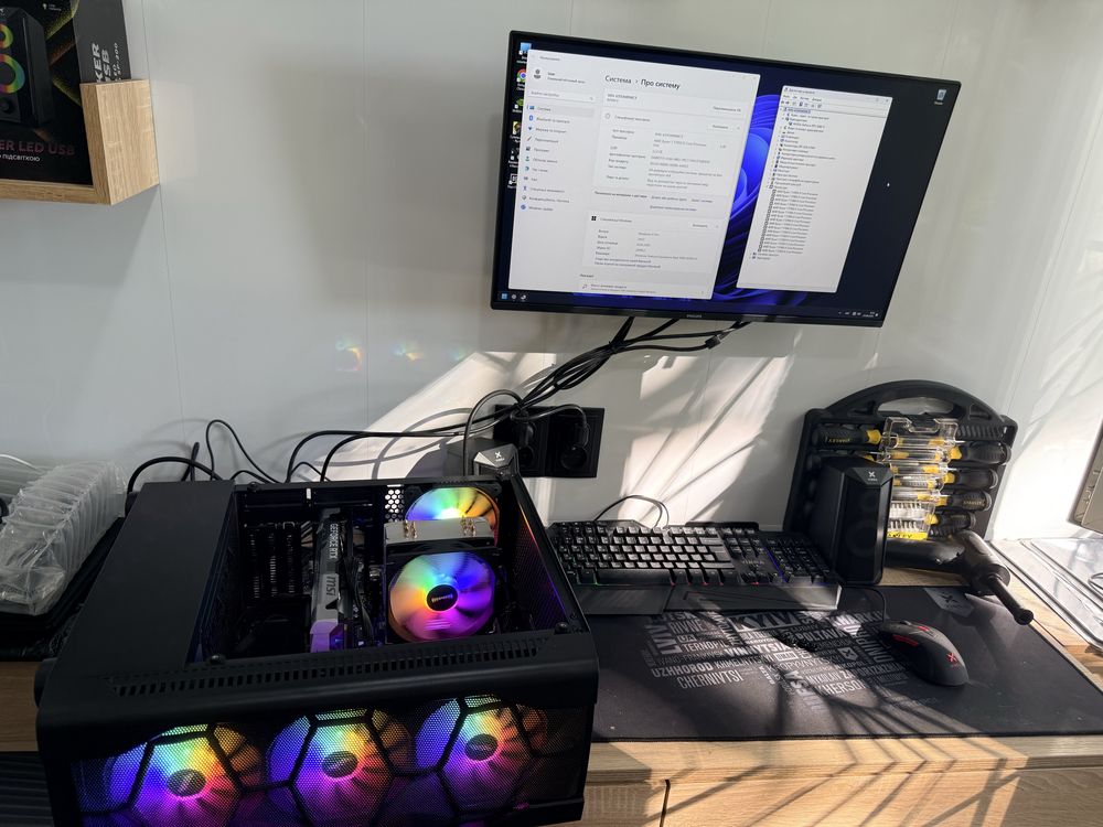 Ігровий пк Системний блок Ryzen 7+32 ddr+ssd 1 тб+RTX 5060 TI