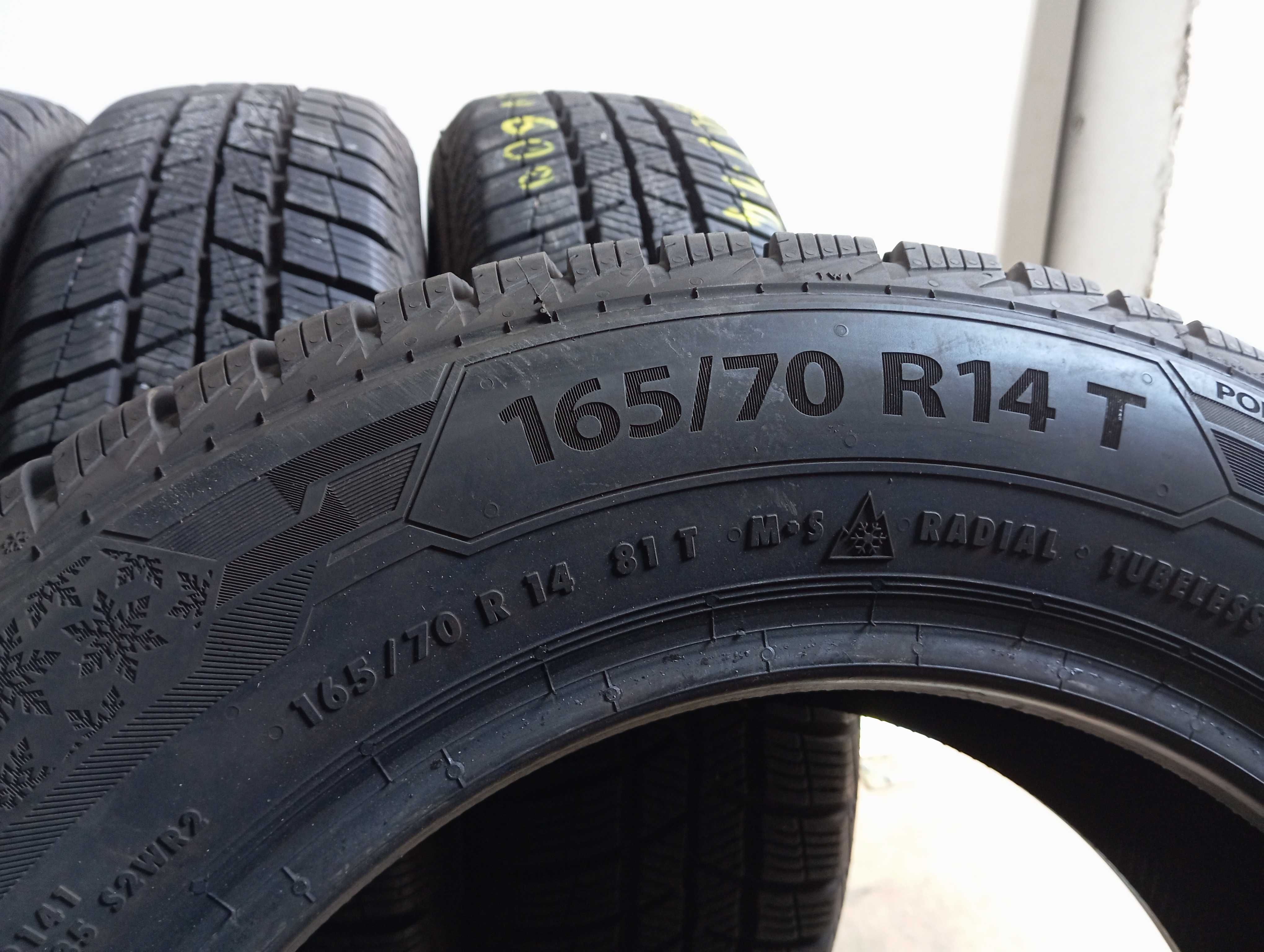 4x 165/70 R14 T 81T Barum Polaris 5 2020r 2x 6,1mm, 2x 7,3mm