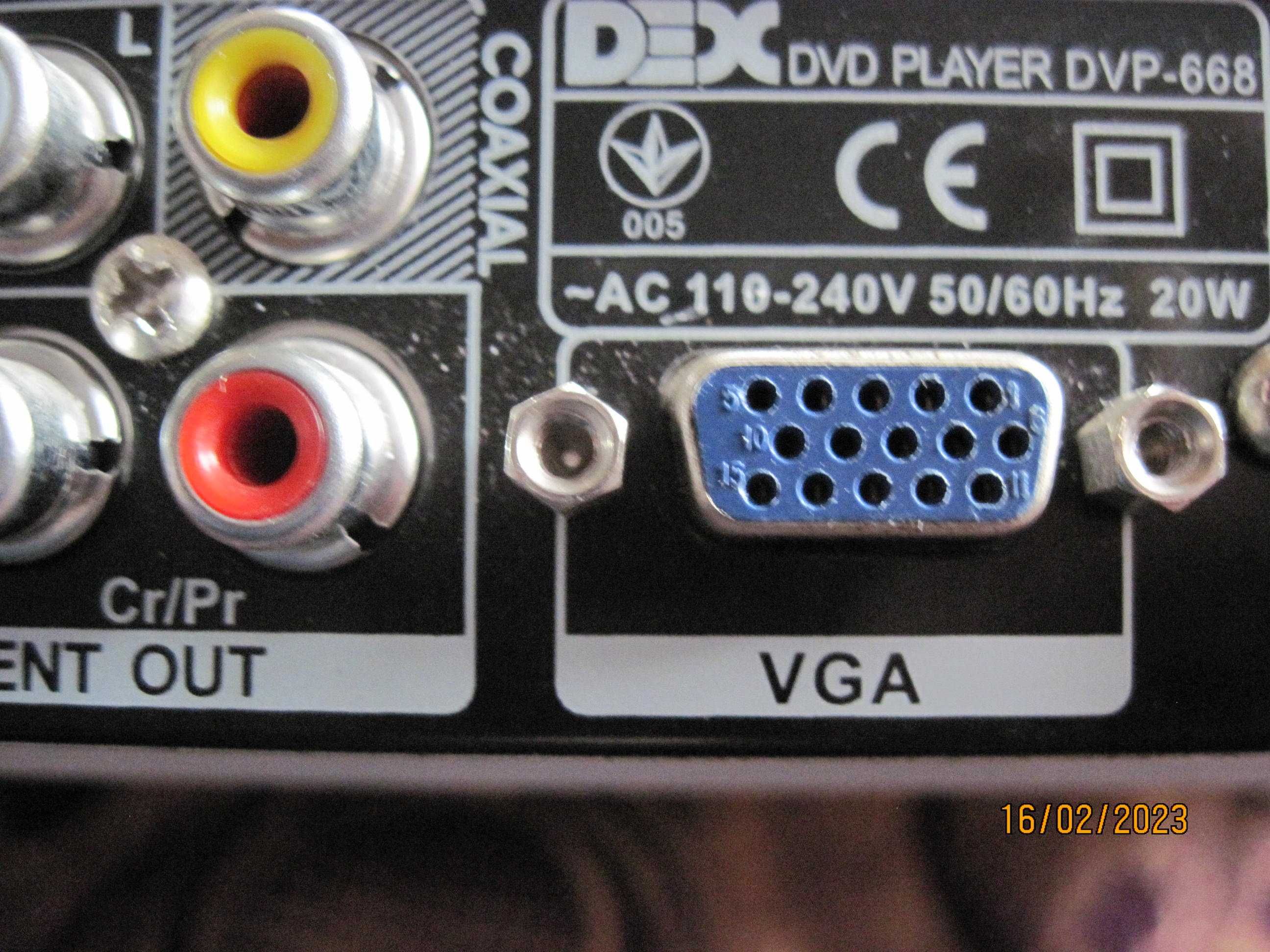 DVD player DEX DVP-668