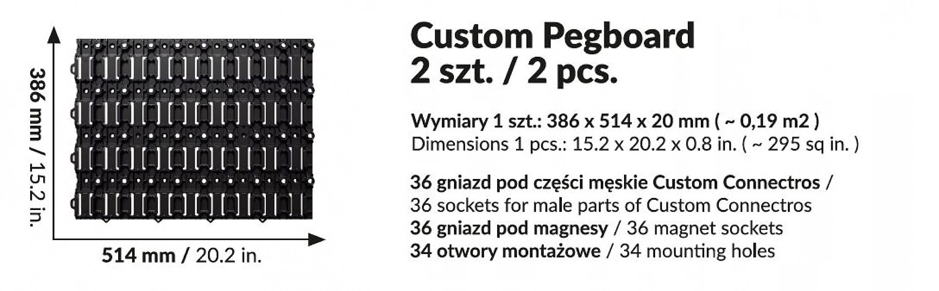 Qbrick Płyta, Haki, Nawijak Na Kabel, Konektory Męskie, Uchwyt Na Narz