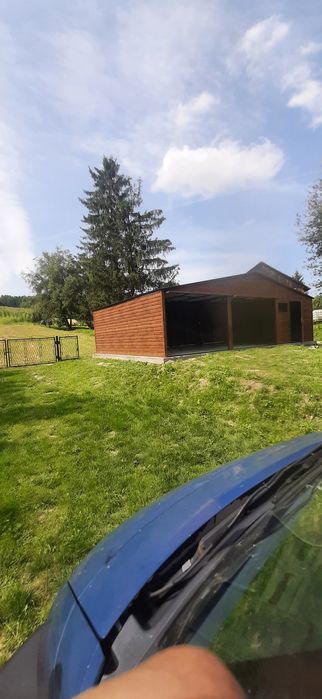 Garaże blaszane, Hale, Wiaty, Domki ogrodnicze