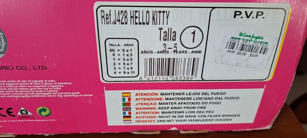 Fato carnaval Hello Kitty. Novo