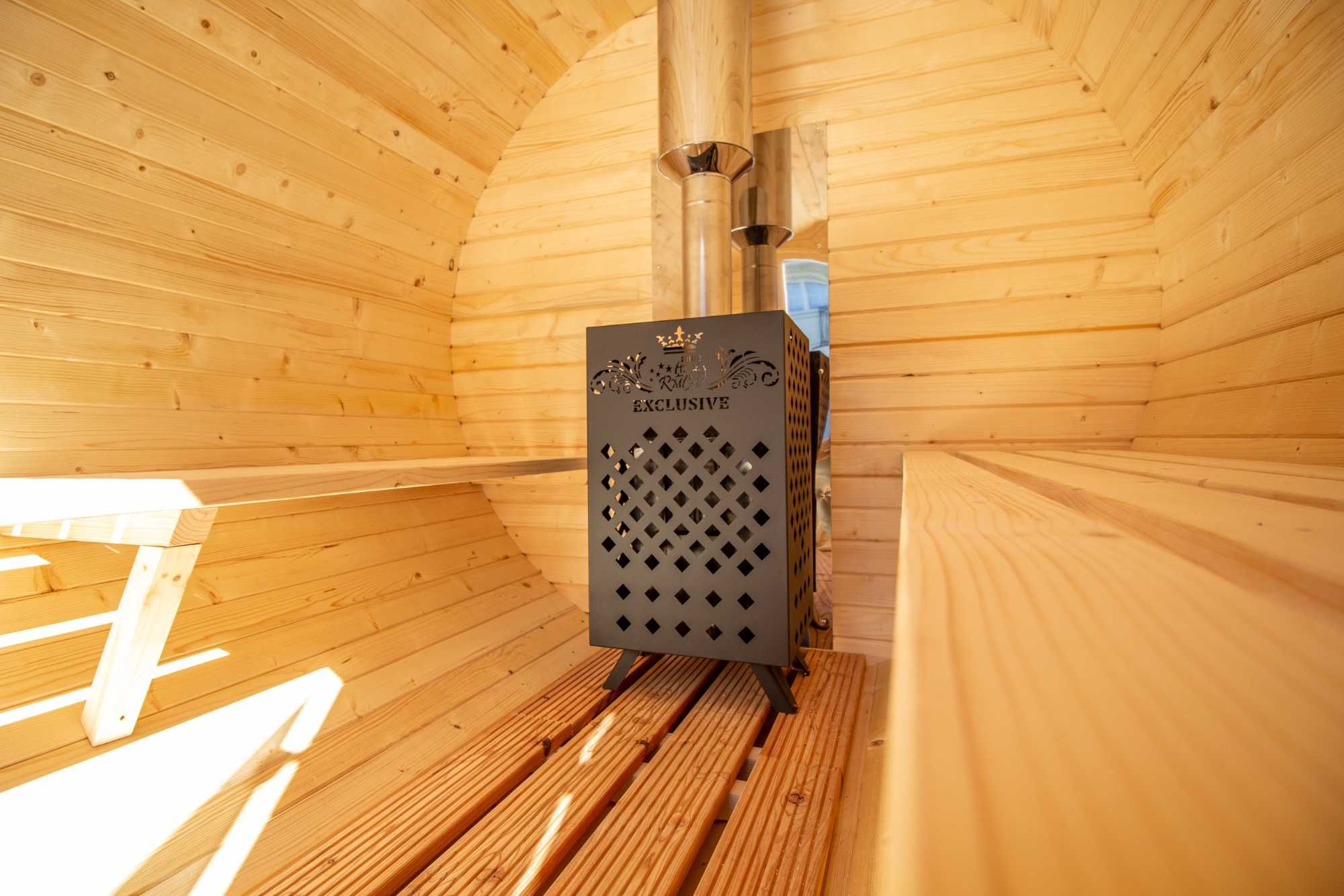 Sauna Ogrodowa Beczka Ruska Bania Dowolna Konfiguracja Cenowa