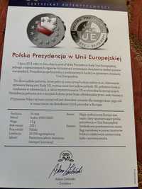 Numizmat Polska Prezydencja w Unii Europejskiej