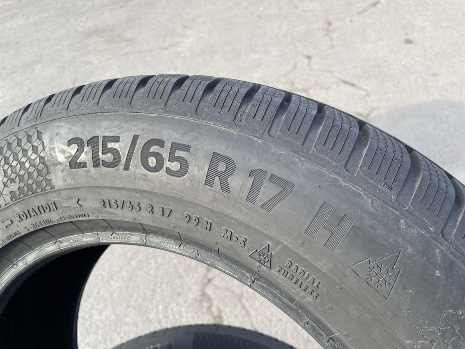 Практично нові зимові шини Continental 215/65 R17