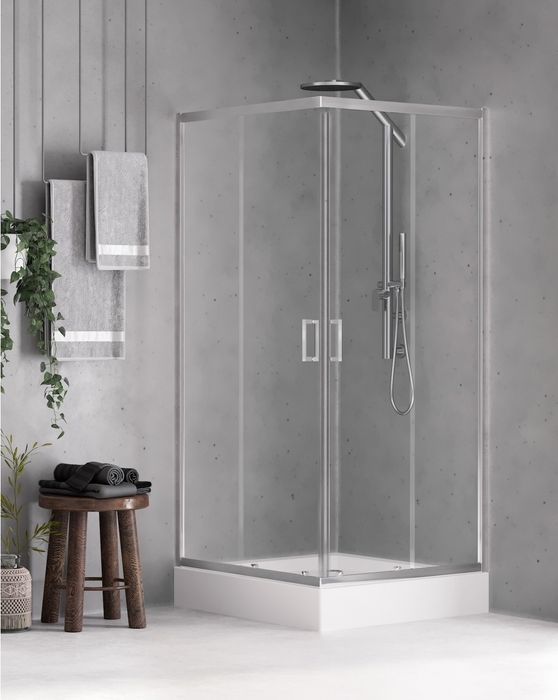 Kabina prysznicowa kwadratowa przesuwna Trinnity