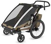 THULE CHARIOT CROSS 2 DOUBLE przyczepka rowerowa | Faded Khaki