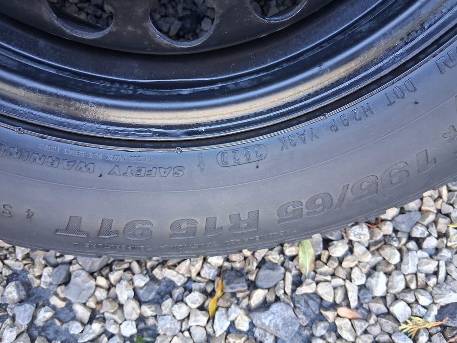 4 x felgi 5x112 VW, opony195/65/15 zima
