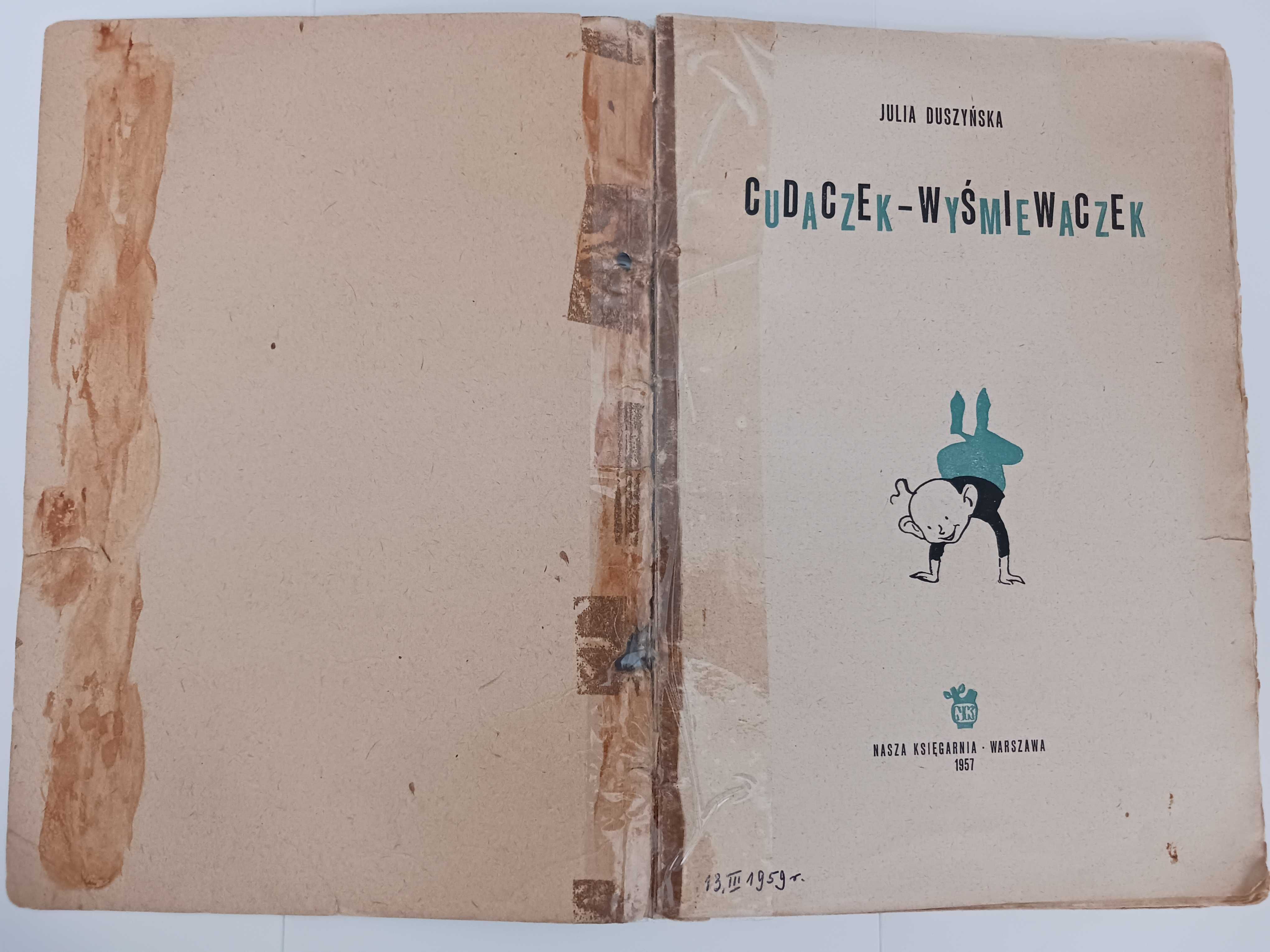 Książka "Cudaczek Wyśmiewaczek" z 1957 roku