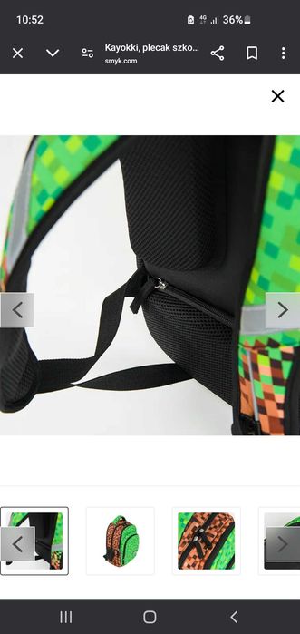 Plecak szkolny tornister Empik wzór Minecraft Kayokki wodoodporny 15l