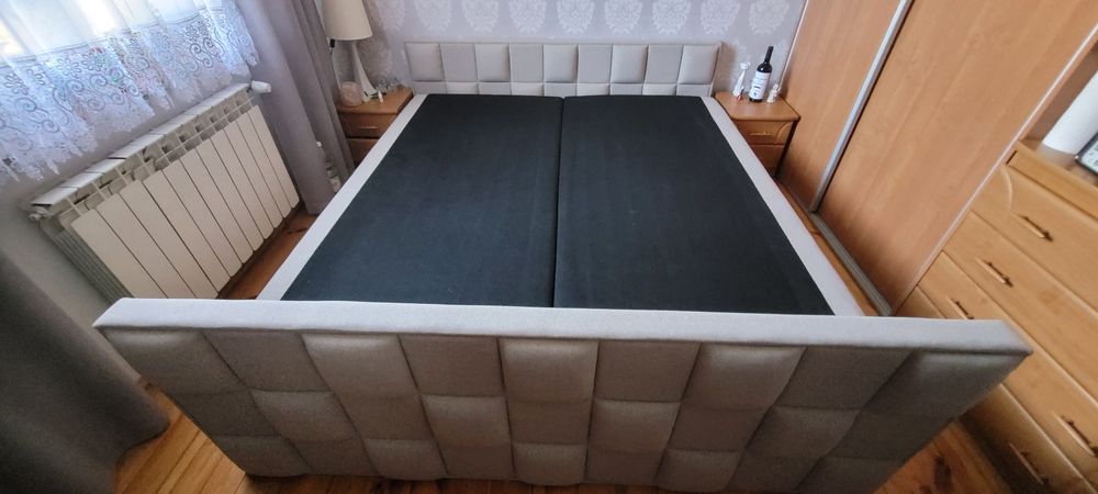 Łóżko sypialniane Łóżko małżeńskie 180 x 200 fileo ze skrzynią kontyne