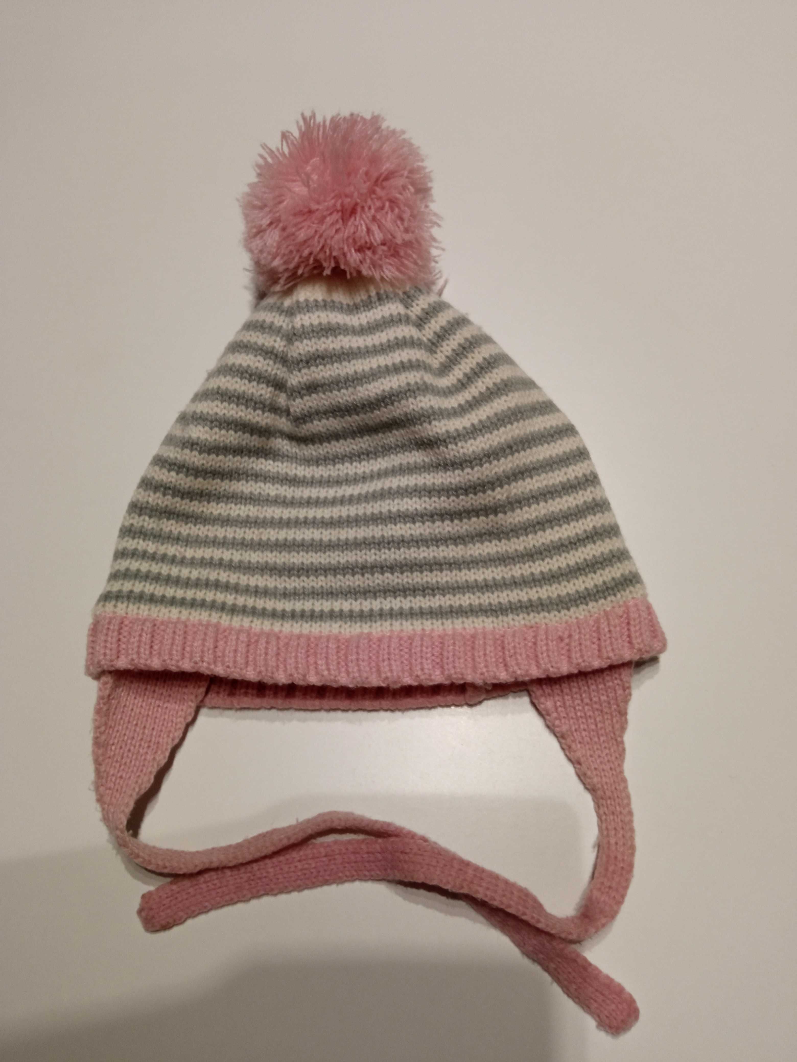 Czapka zimowa dziewczęca 62/74