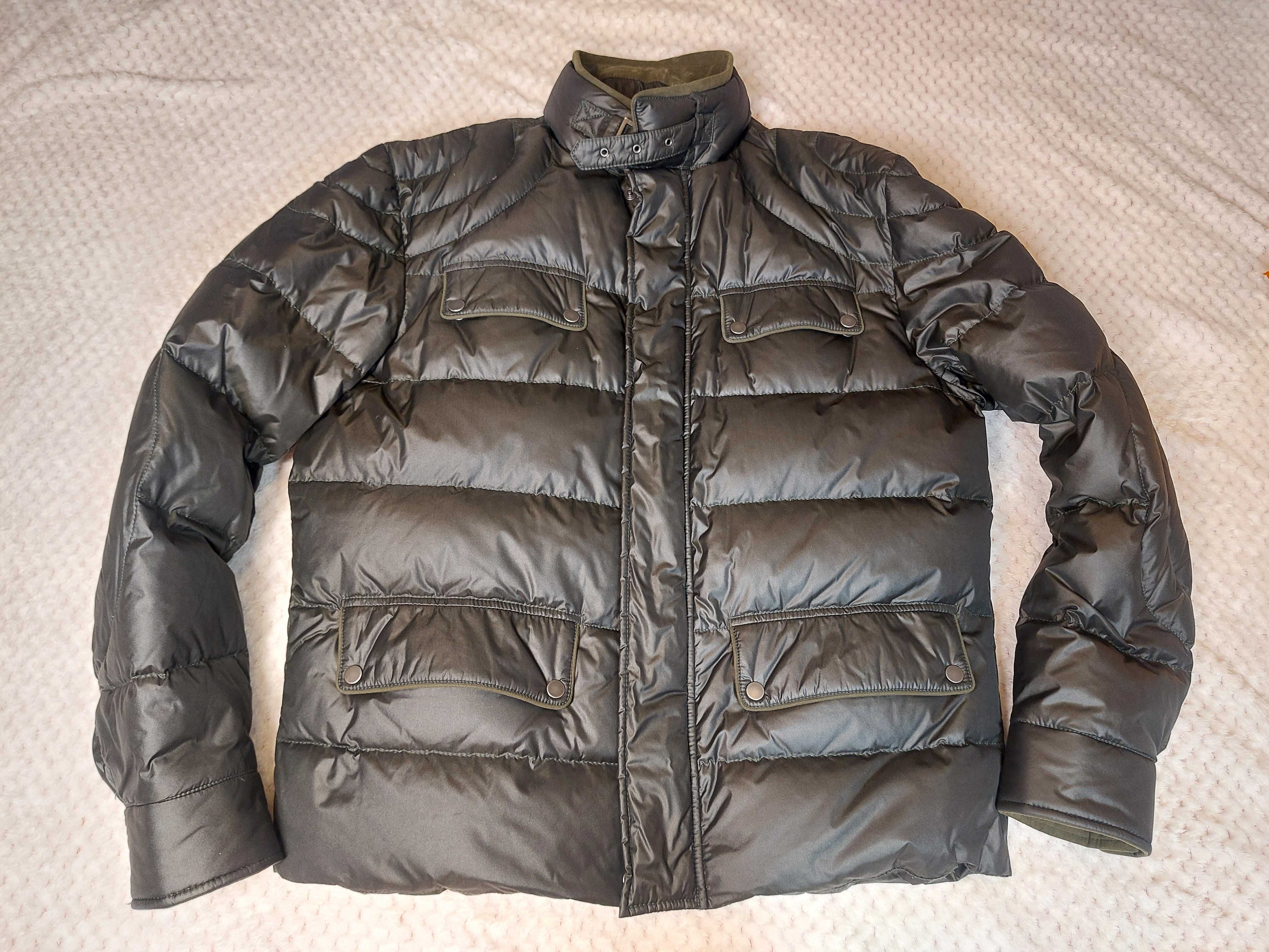 Męska kurtka puchowa Belstaff XL – idealna na zimę!
