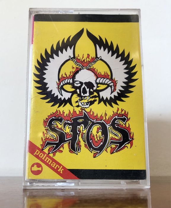 Polski heavy metal STOS retro 1989 Polmark kaseta magnetofonowa vintag