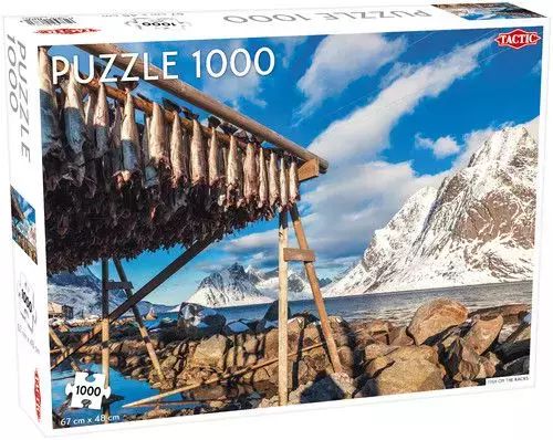 Puzzle 1000 elementów. Ryby na drążku. Tactic. Nowy Produkt
