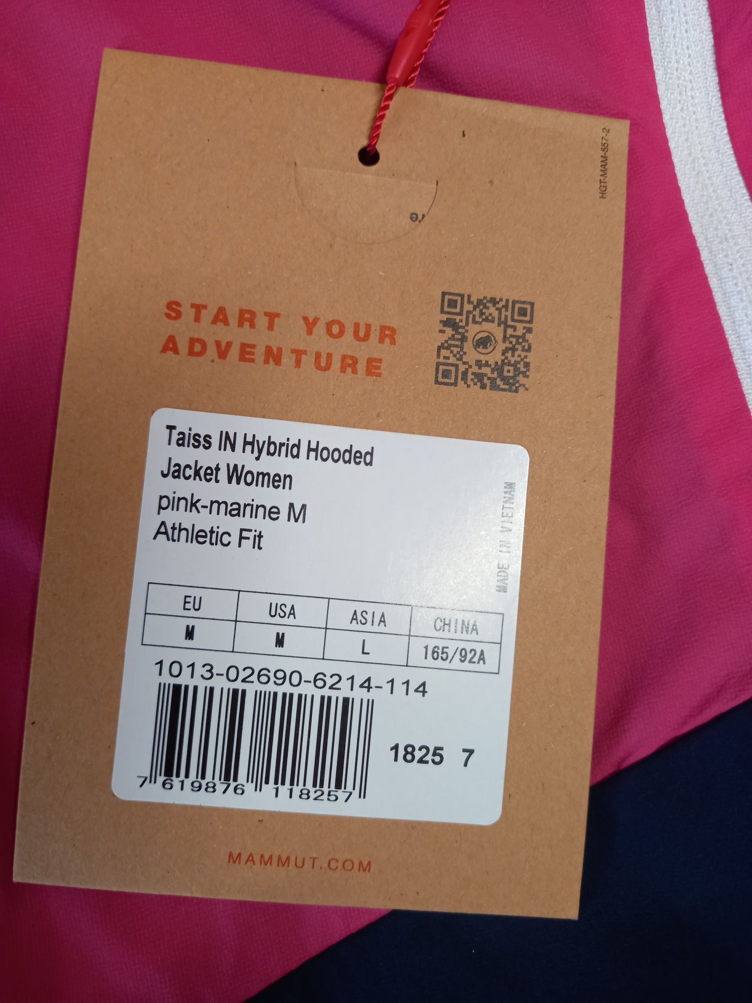 Kurtka hybrydowa skiturowa Mammut Taiss IN Hybrid Hooded różowa r. M