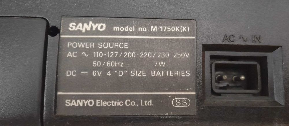 Rádio cassetes Sanyo