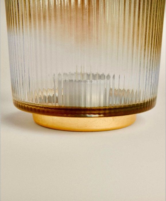 Porta Velas Folha de Ouro Zara Home