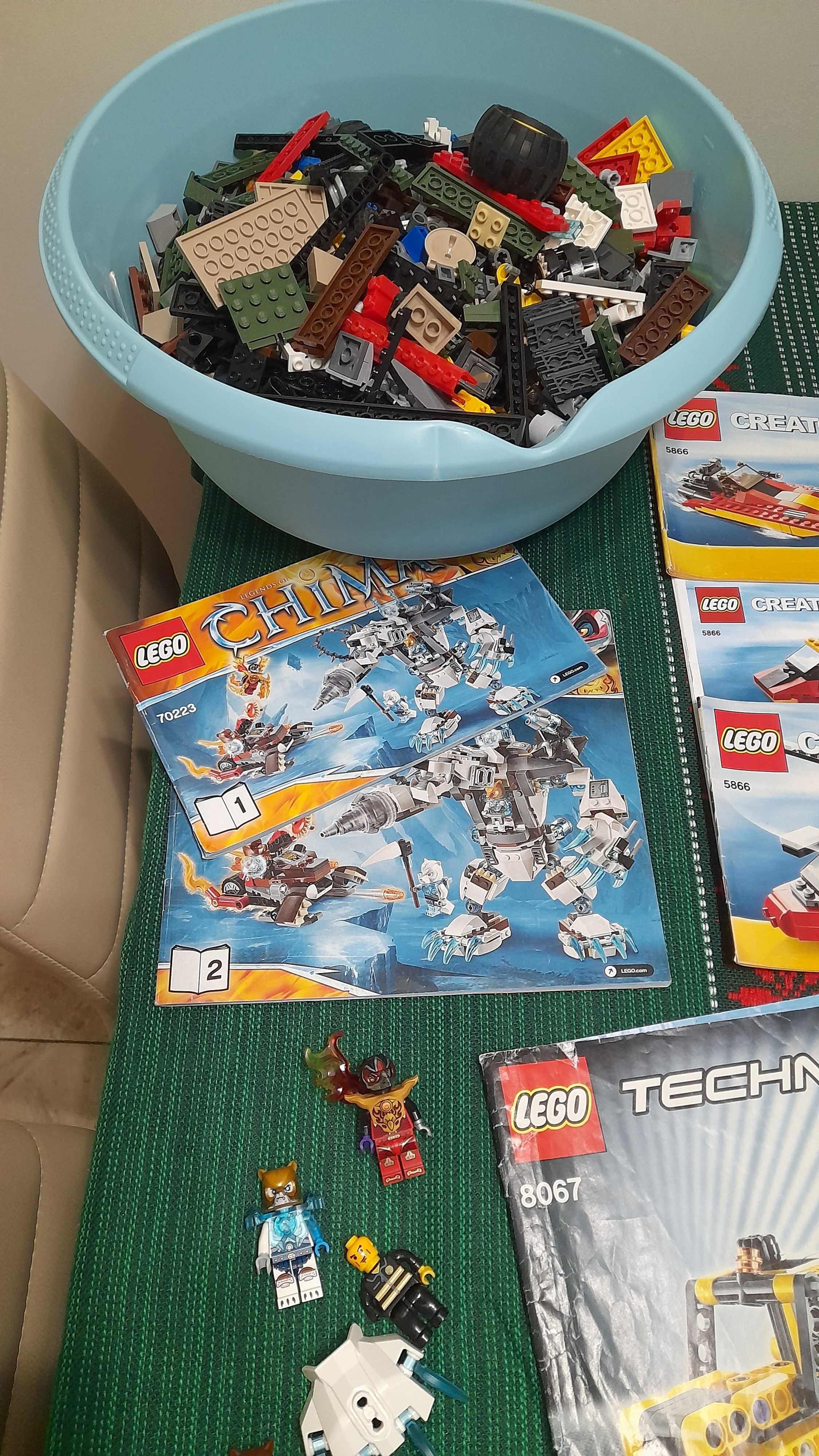 ok.5 kg Lego klocków w tym ruchome-20 zabawek, 11 zestawów, INSTRUKCJE