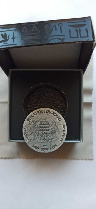 Prata Fina 999% Chade 1000 Francs 2017 Ramses  II  After life - 2 Oz