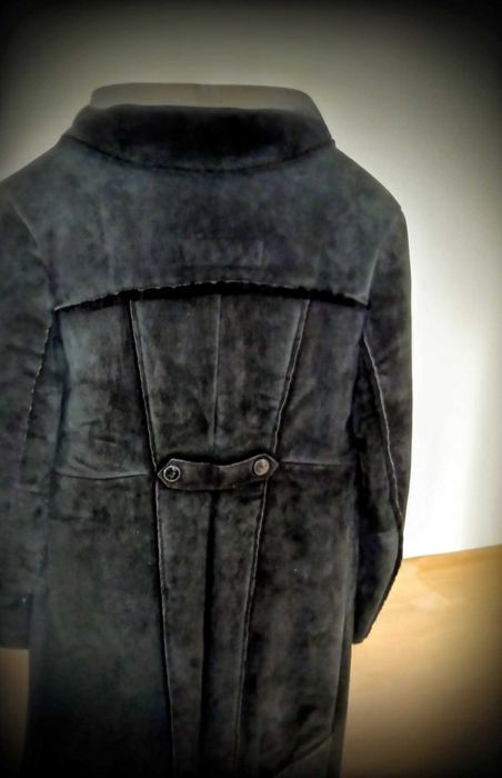 Casaco/Sobretudo Couro Genuíno Américo Tavar L Preto